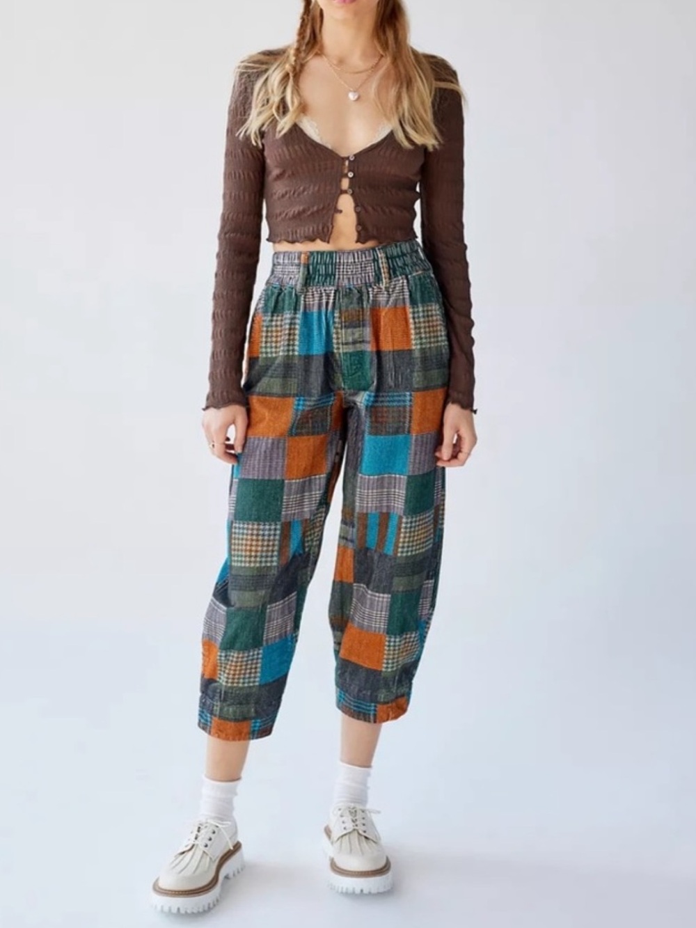 Urban outfitters BDG patchwork corduroy pull on balloon pants